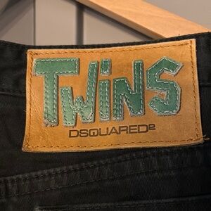 DSquared Y2K Low Rise Black Men Jeans